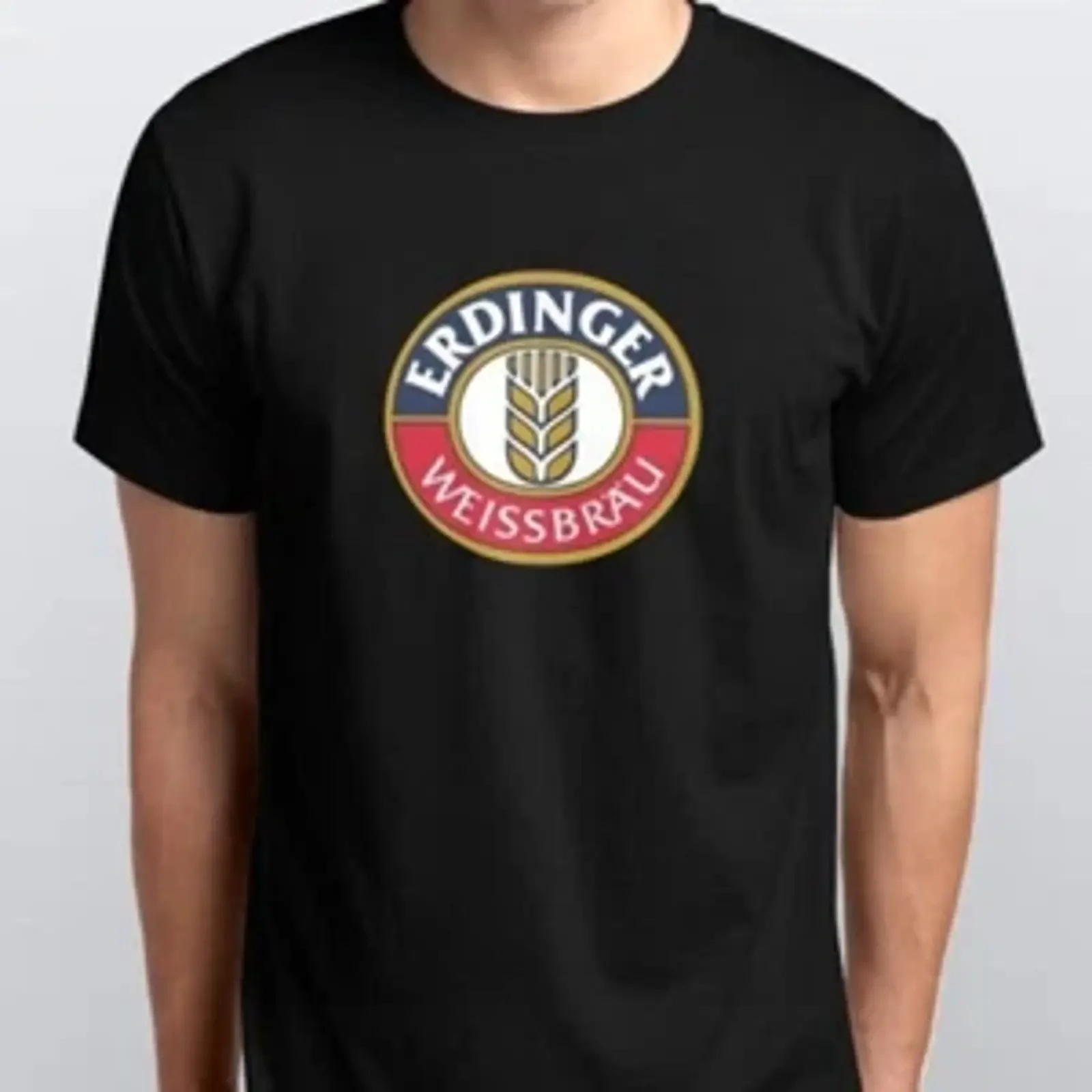 ERDINGER NEW T SHIRT sizes S M L XL XXL colours Black White vintage Washed Top For Everyday Wear graphic Casual