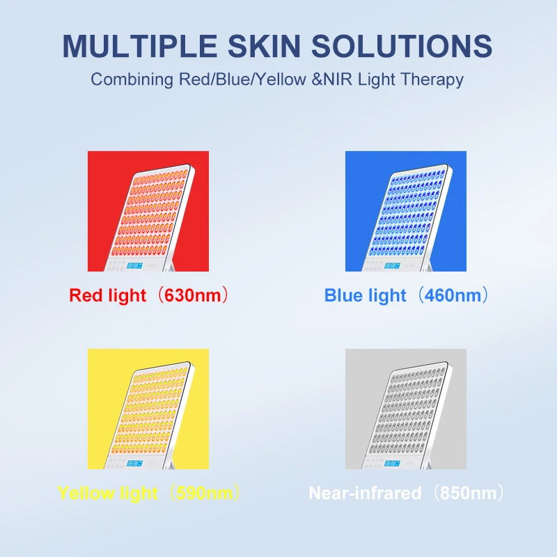 VLVEE 312LED appareil de luminothérapie multifonctionnel pour soins de la peau, panneau lumineux pour le visage et le corps, soins SPA pour la maison et les Salons de beauté