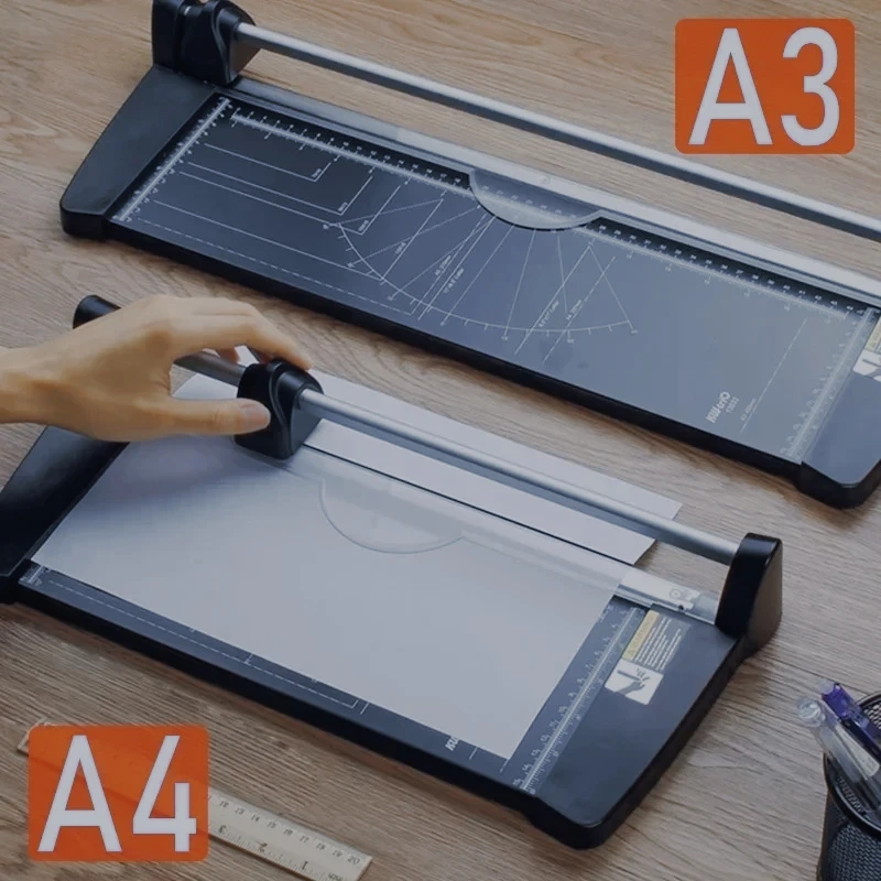 Office Supplies A3 Precision Paper Cutter Paper Knife Photo Trim Diy Scrapbook New Portable Alloy Cutting Tool Cutting Pad Home