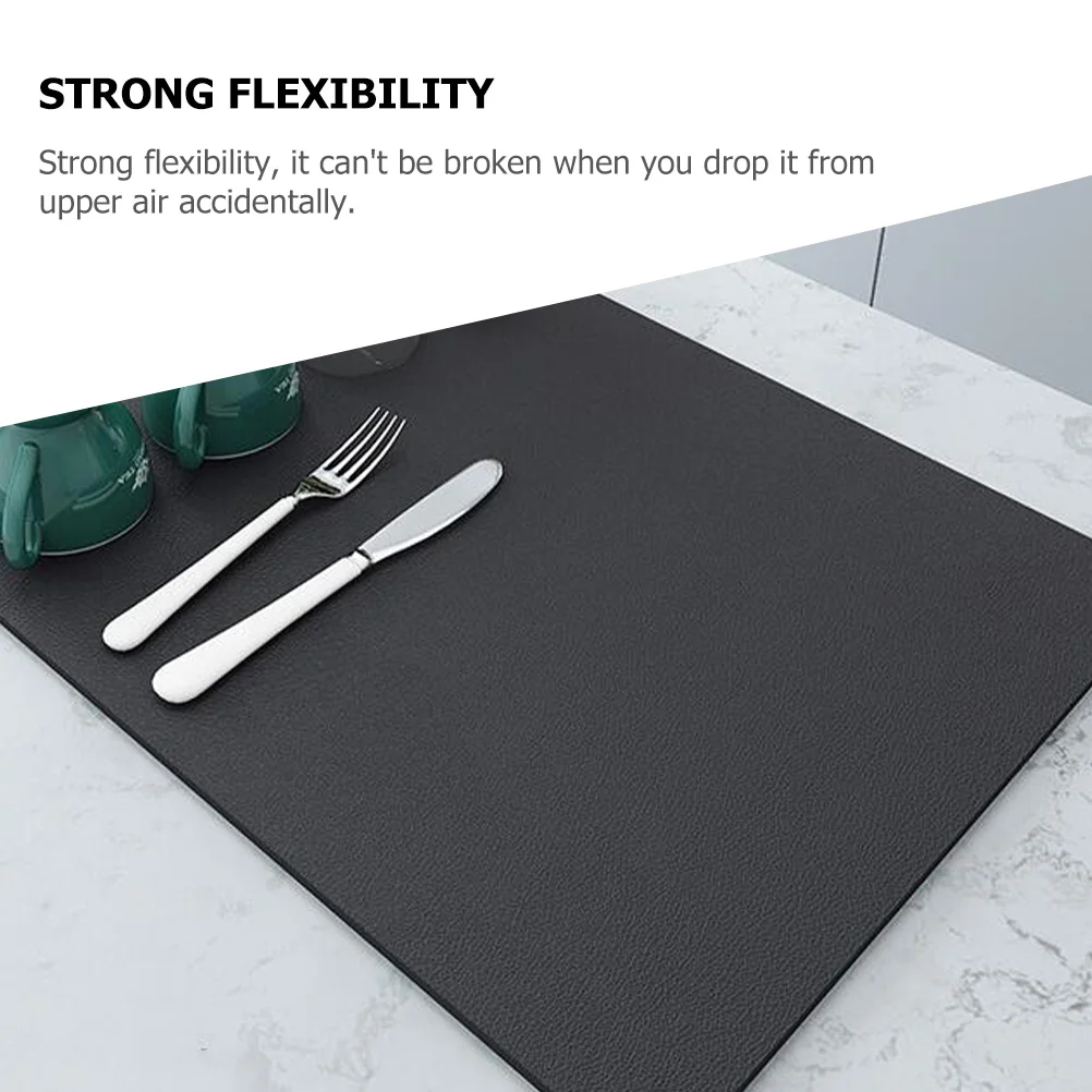 

Coffee Mat Premium Non-Slip Absorbent Dish Drying Kitchen Counter Table Multifunctional Bar Accessory PVC Flexible