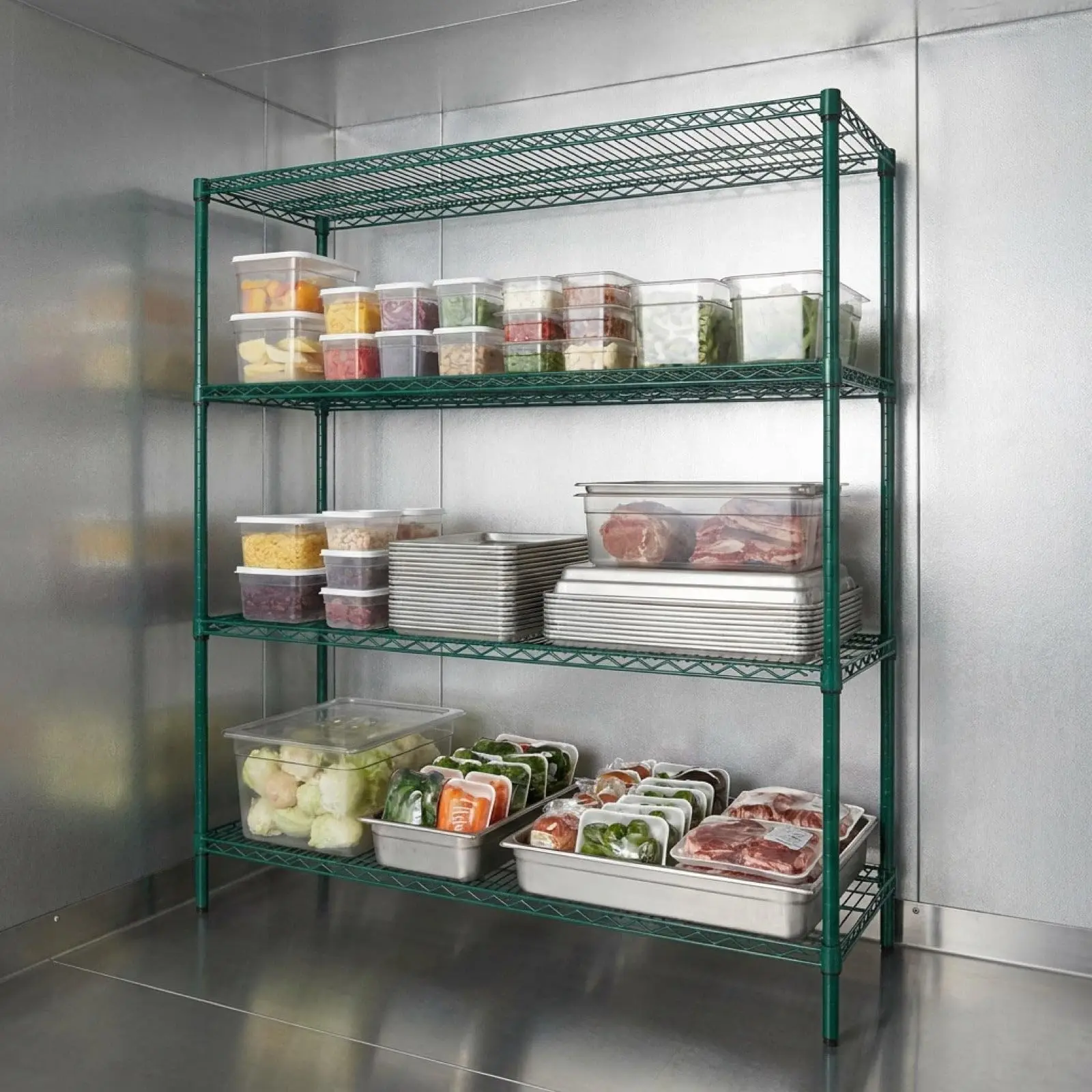 WR54-3636P-5 5-Shelf Wire Shelving Unit, NSF-Certified Heavy-Duty Adjustable Rack for Garage, Warehouse & Workshop