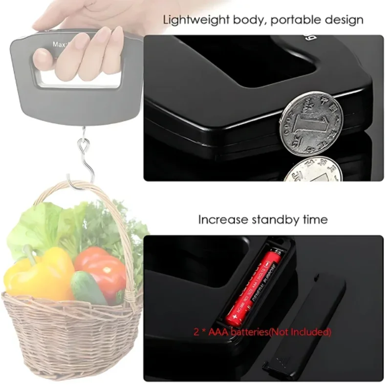 50kg/10g Travel Luggage Scale - đánh giá và giá Fishing Hook