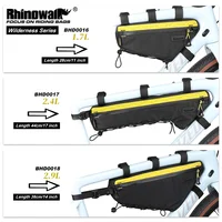 Rhinowalk-bolsa para cuadro frontal de bicicleta, resistente al agua, 1.7L/2.4L/2.9L, embalaje para bicicleta de montaña y de carretera, paquete de viga transversal Triangular
