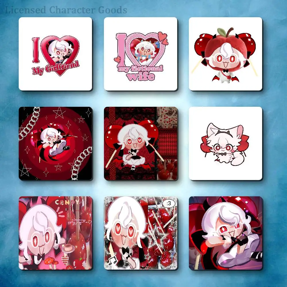 Candy Apple C-Cookie BestSelling Refrigerator Magnetic Fridge Magnets Adhesive to Metal Surfaces 55mm Hot Printed