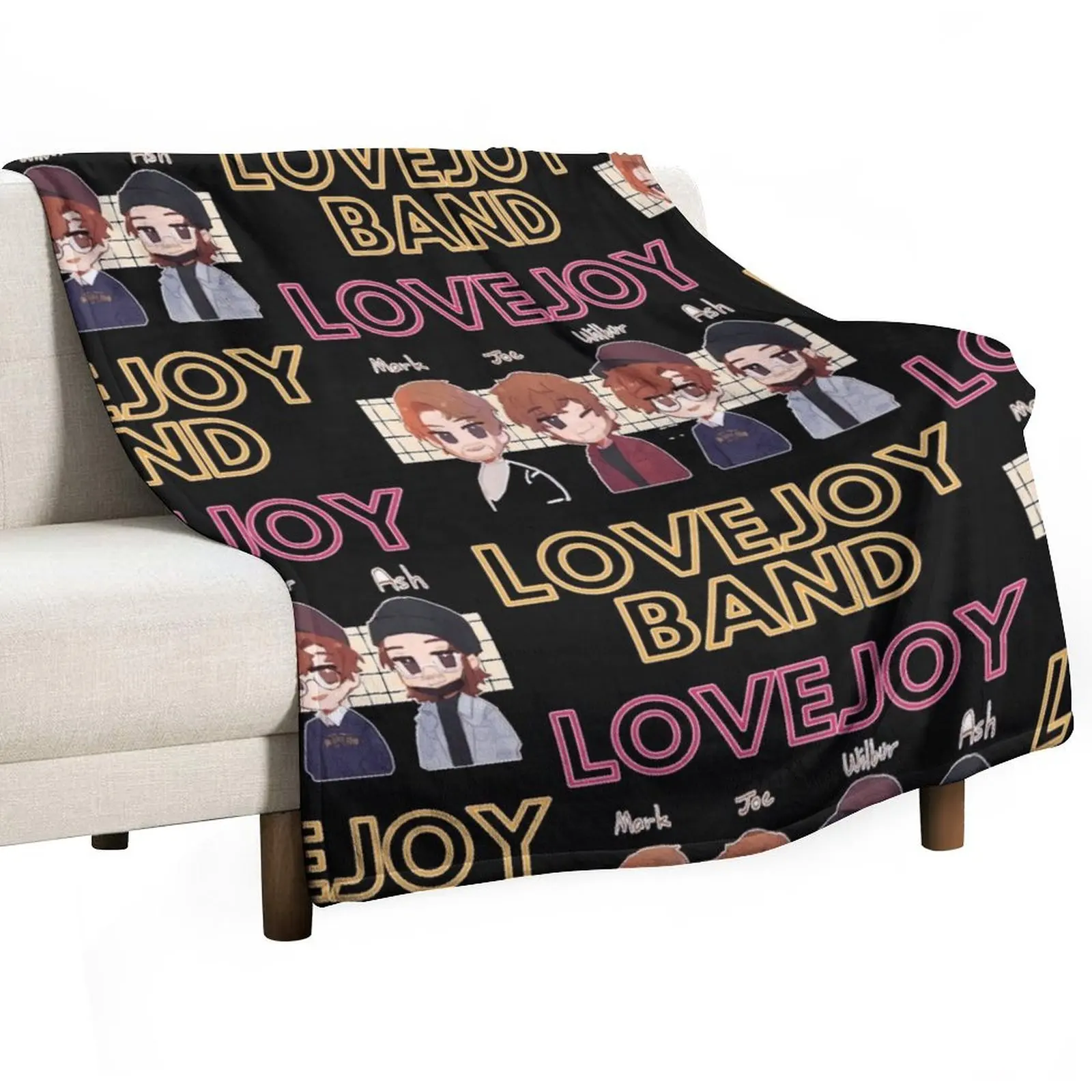 lovejoy band tshirt - lovejoy poster - lovejoy sticker -lovejoy tshirt Throw Blanket Quilt Sofas Blankets