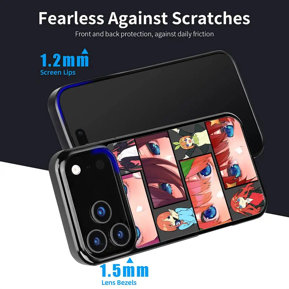 حافظة هاتف خماسية لطيفة Q-Quintessential لهاتف آيفون 17 16 15 14 13 12 11 Pro Max Mini Plus مرآة صلبة Funda #2