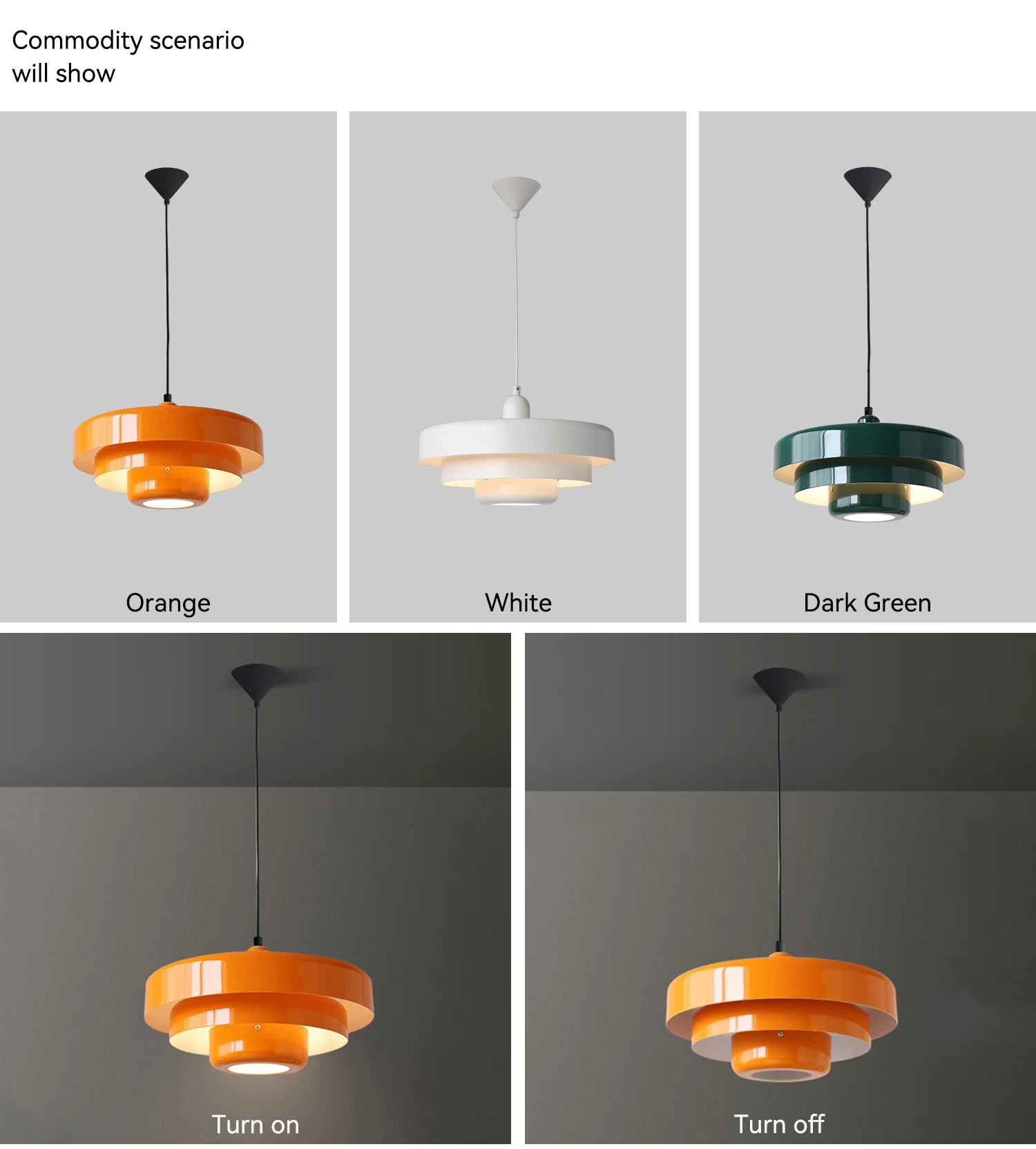 Medieval Retro Orange Pendant Lamp Dining Room Restaurant Home Decor LED Ceiling Chandelier Lighting for Cafe Bar Hanging Lights