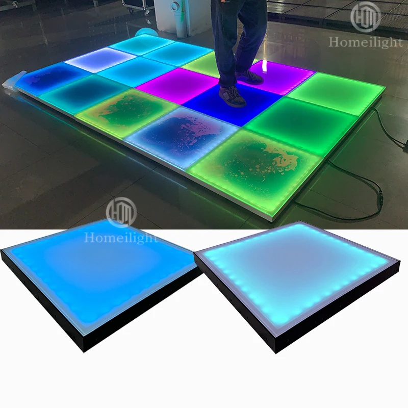 

Most Popular Matte LED Dance Floor Tempered Glass Interact LED Waterproof Dance Floor Tiles for Night Club Event