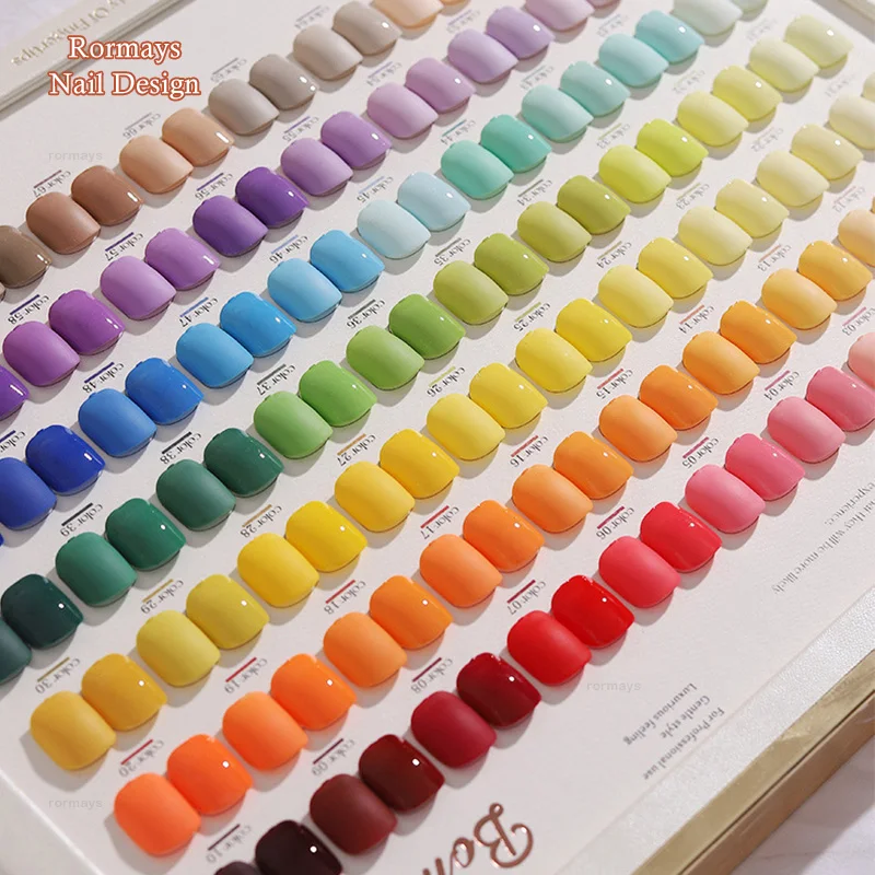 Rormays iridescenza 88 Set di lucidatura gel colorato vernice colore misto vernice nuda Matte Top Soak LED UV Nail Art all'ingrosso della fabbrica