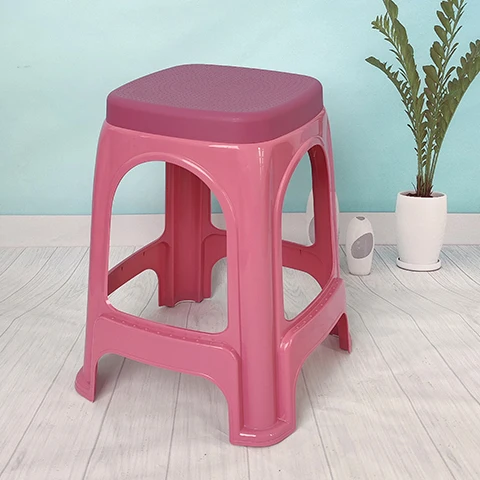 

thickened small square stools Plastic stools, household benches, high stools, bathroom coffee tables, low stools