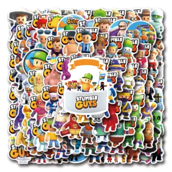 110PCS Stumble Guy เกมสติกเกอร์กันน้ํา DIY สติกเกอร์ตกแต่งกระเป๋าเดินทางเคสโทรศัพท์แล็ปท็อปสติกเกอร์ของเล่น