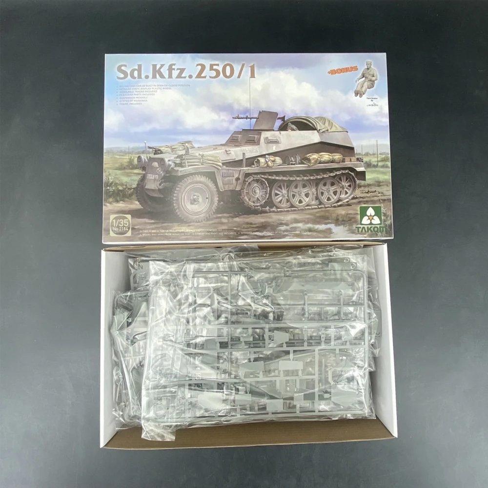 

Takom 2184 масштаб 1:35 Sd Kfz 250/1 полутрак бронированный полугусеничный автомобиль пластиковая сборная модель комплект хобби строительство моделирование игрушка