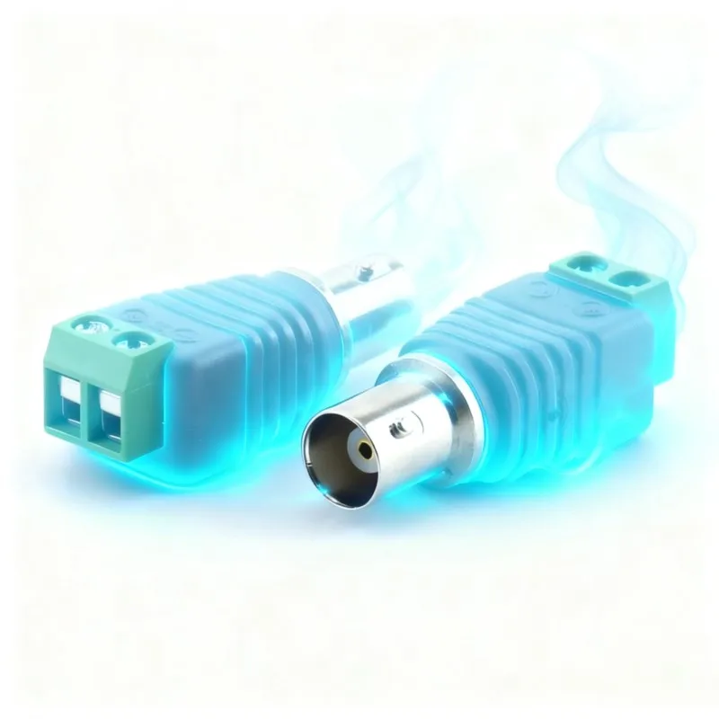 

1/2/5/10pcs Coax Cat5 BNC Female Connectors Plug Adapter BNC Plug UTP Video Balun Connector for cable CCTV Camera B4