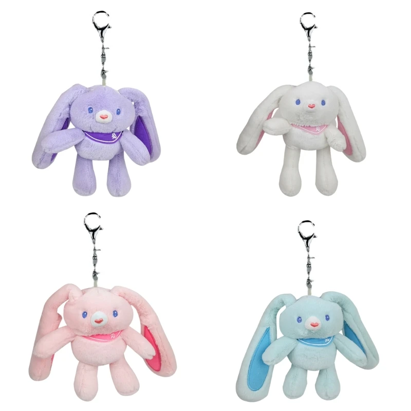 Bunny Toy Cute Pull the Legs Rabbit Keychain Kindergarten Gift Giveaway Toy