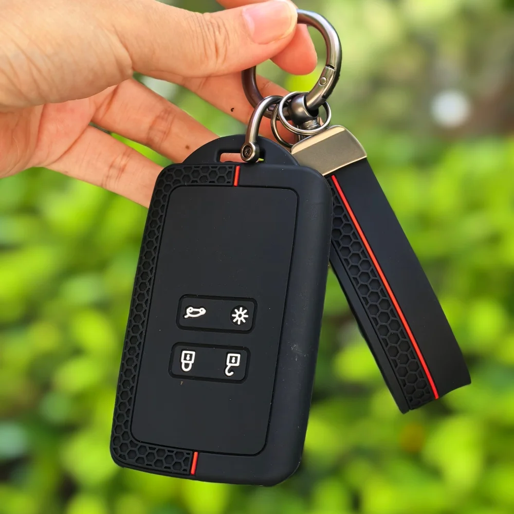 Card Key Case Cover Caps For Renault Clio 4 5 Austral Arkana Captur Megane Zoe Koleos Kadjar Dacia Duster Sandero Jogger Logan
