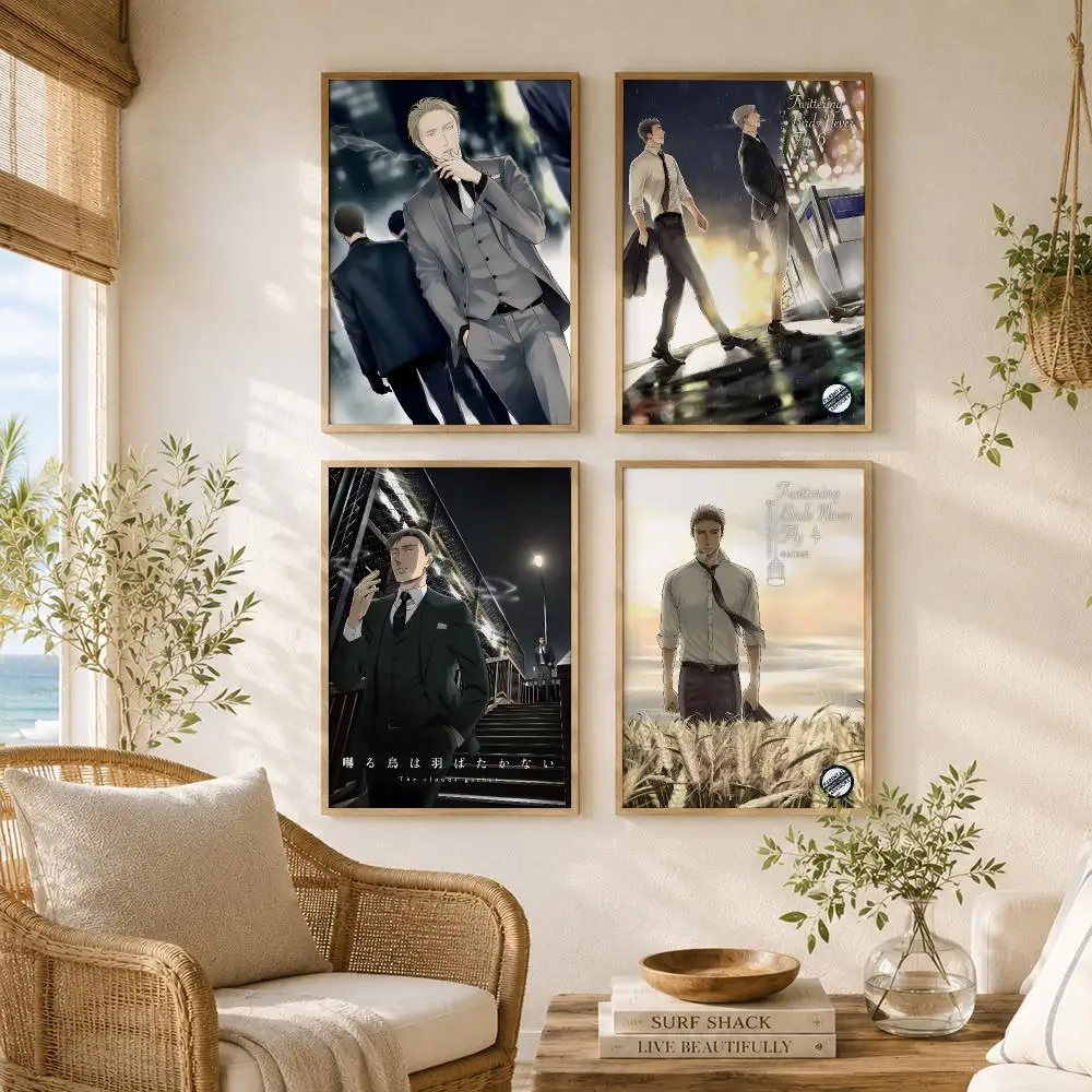 T-Twittering Birds N-Never Fly BL Poster High-Quality Canvas Wall Mural Crease-Free For Living Room Bedroom Interiors