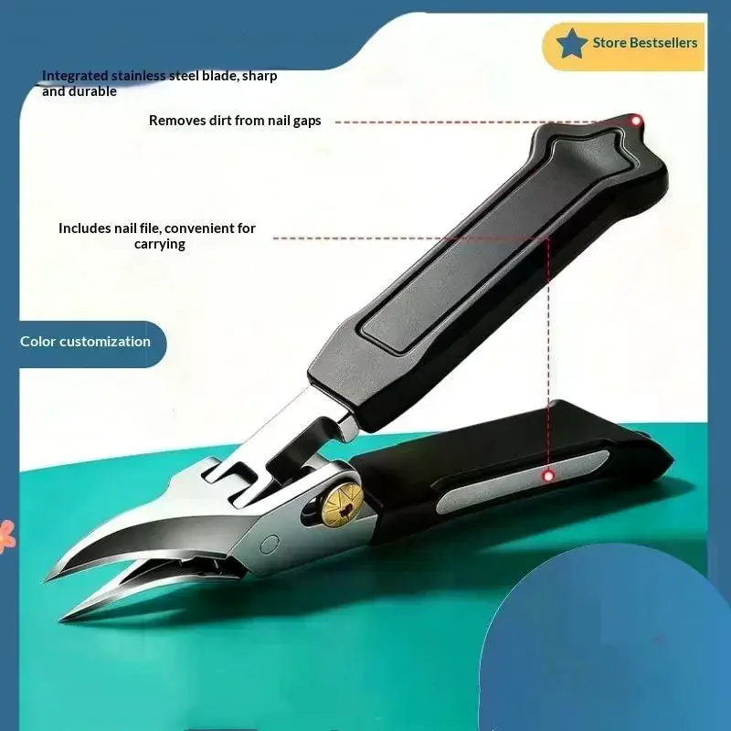Stainless Steel Toenail Pliers Gear-unlocked Nail Clippers Suitable For The Elderly Embedded Nails And Hard Nails
