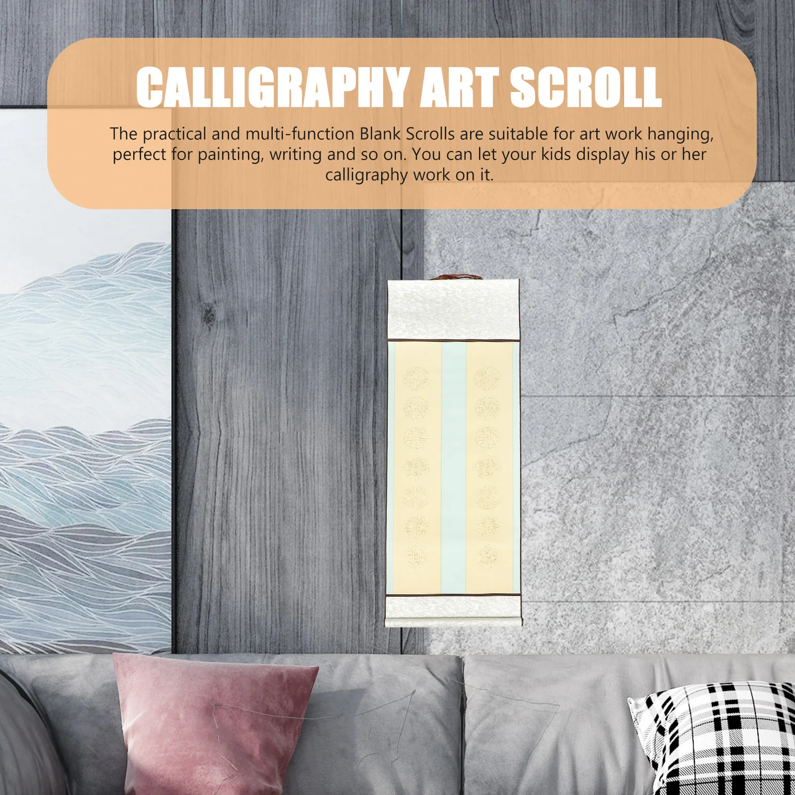 

Blank Calligraphy Paper Scroll for Chinese Painting Xuan Paper Roll Portable Storage Design Suitable for Brush Writing Running