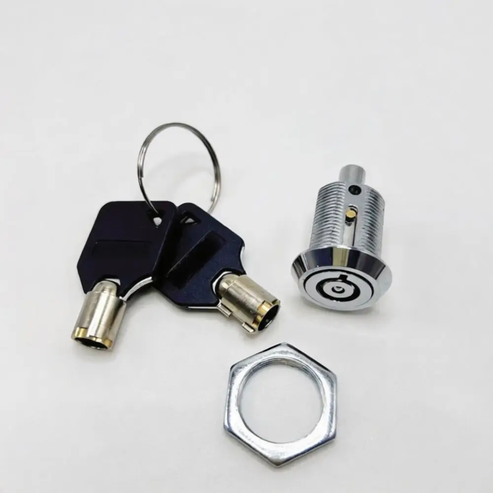 High Quality Zinc Alloy Plum Blossom Press Lock Retractable Tongue Lock For Vending Machine Display Cabinet Storage