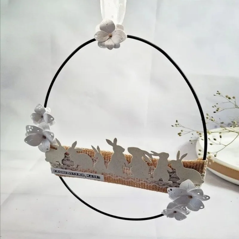 Mmao Craft Metall-Stanzformen, Schneidformen, Osterhasen-Rand, Scrapbook-Papier, Bastelmesser, Schablonen, Stanzschablonen – Detail 14