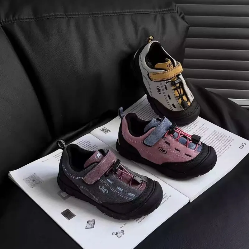 

Kids Casual Shoes Toes Capped Fashion Children Tennis Shoes Hook&loop Versatile 2025 Brand New Boys Girls Sports Shoes Soft Sole