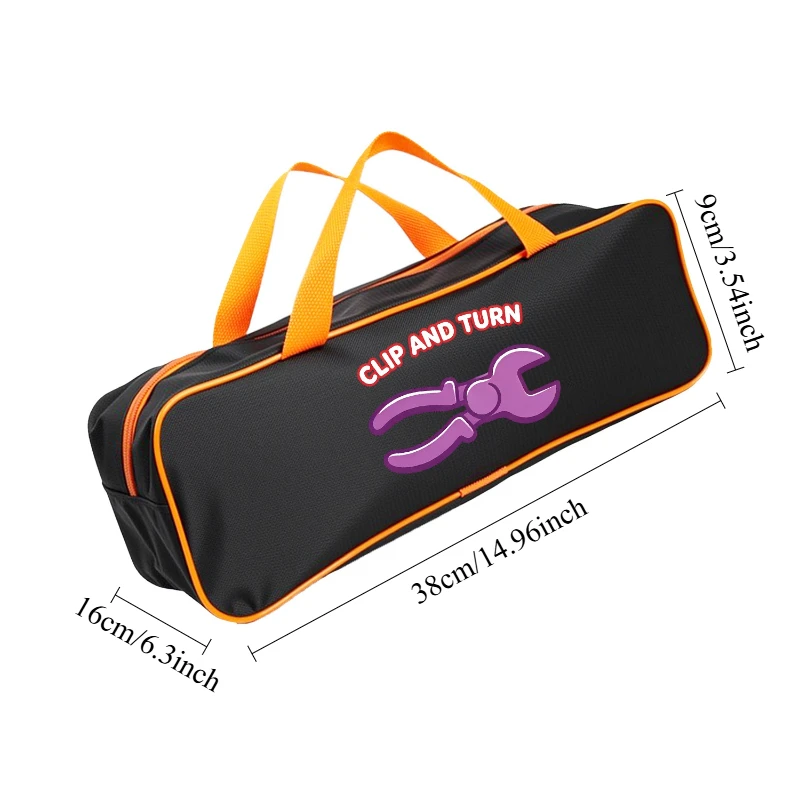 Versatile Oxford Fabric Tool Storage Bag Zipper Tote for Workshop Household Outdoor Camping Gear
