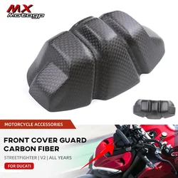 For DUCATI Streetfighter V2 2022 2023 Motorcycle Carbon Fiber Dashpanel Cover Instrument Dash Board Protection Case Fairing