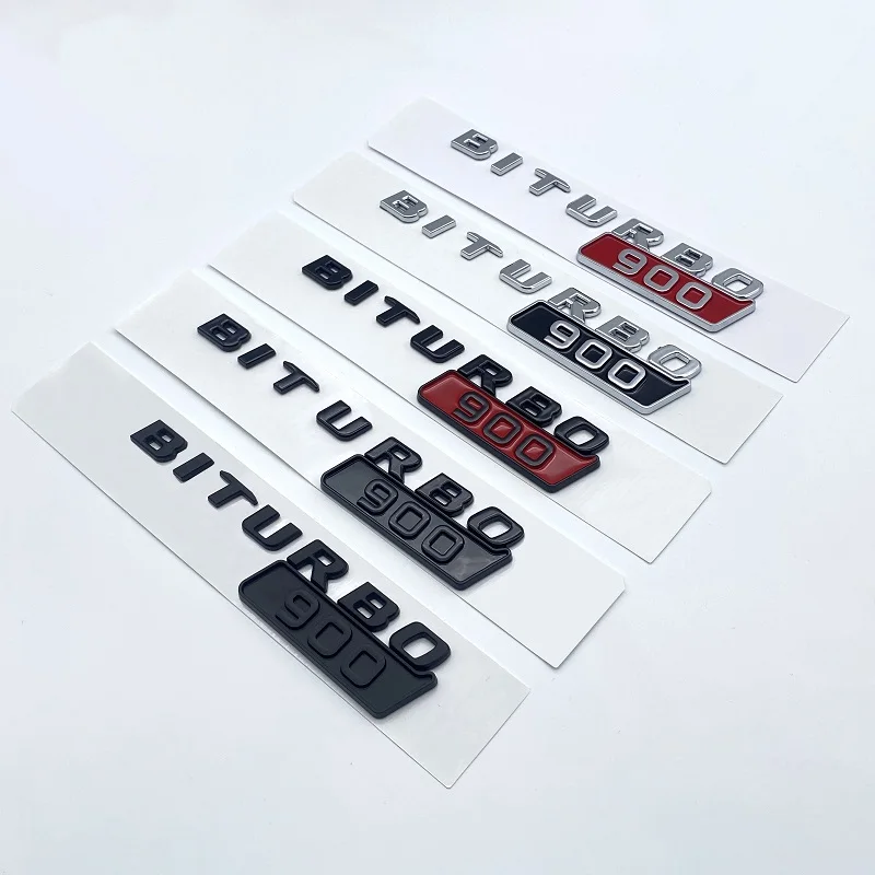 Car ABS BITURBO 700 800 900 Logo Side Fender Trunk Body Badge Emblem Decals Sticker For Benz Brabus G Class G700 G800 G900 W463