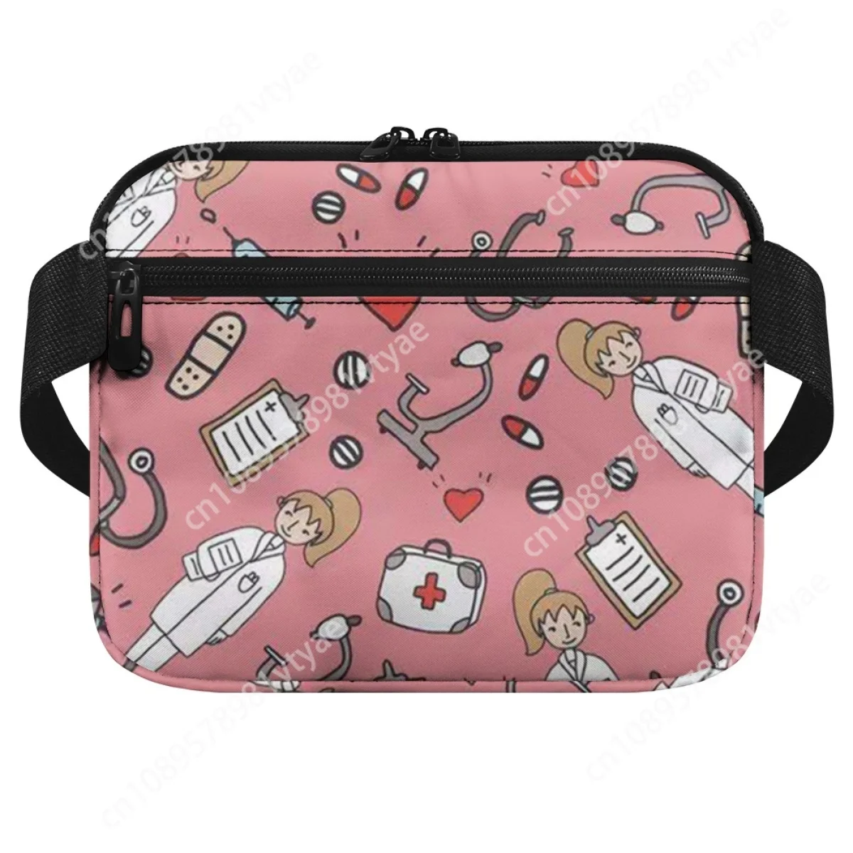 Waist Pack Female Pink Cute Hospital Doctor Nurse Designer Fashion Belt Bags Multi Pocket Nursing Organizer Pouch bolsa feminina