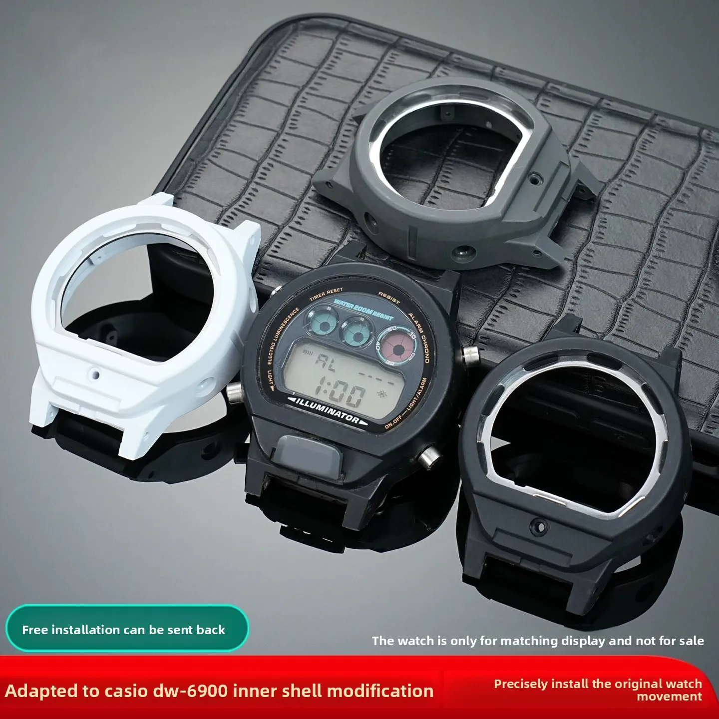 DW6900 Watch Inner Case for Casio G-shock DW-6900 Modificed plastic movement Inner Shell Replacement watch accessories