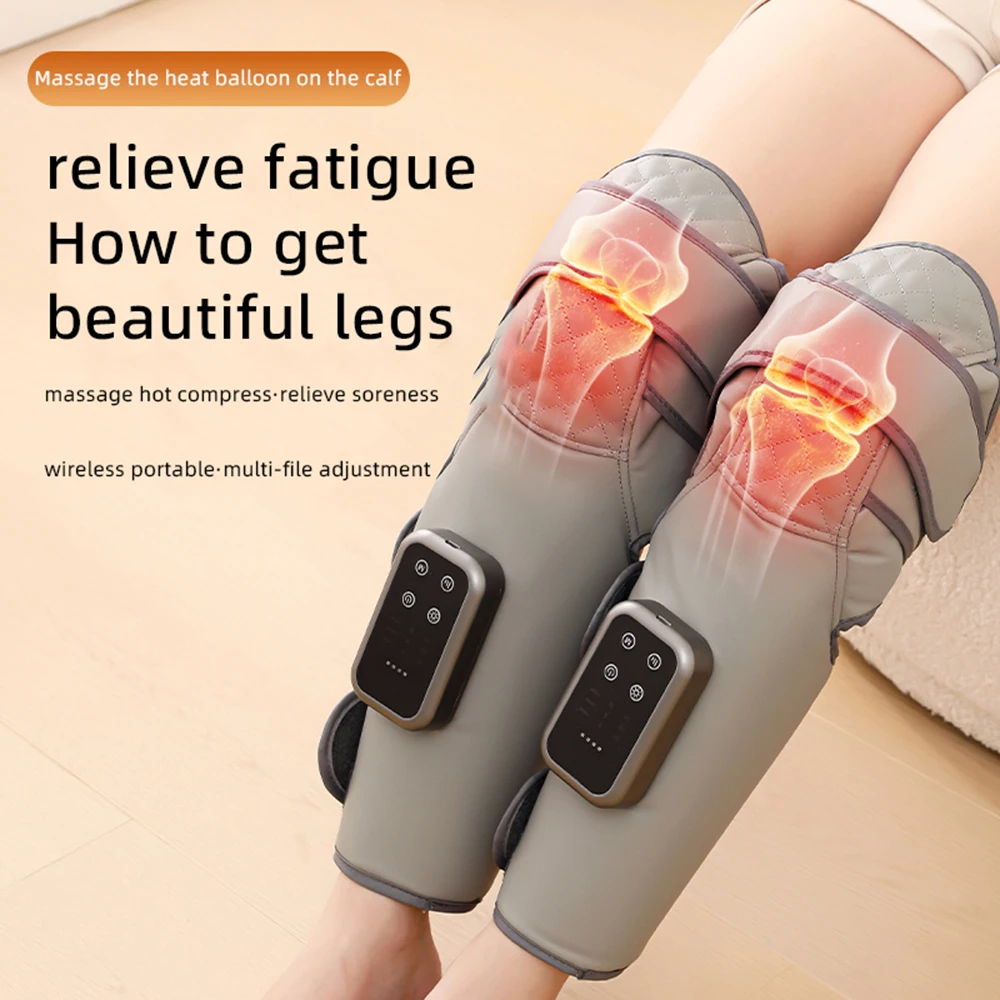 2-in-1-360度フルレッグ＆ニーマッサージャー-血行促進-3モード-エアバッグ-ふくらはぎマッサージ-温熱圧迫調整機能付き