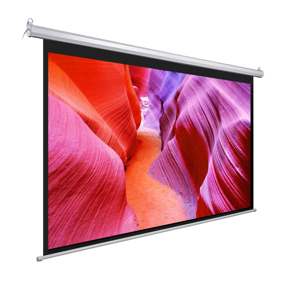 

Motorized Projection Screen Fabric 120 Inch 16:9 Matt White Updated Cheapest Customize 1 Year Projector Screen 120 Inch Electric