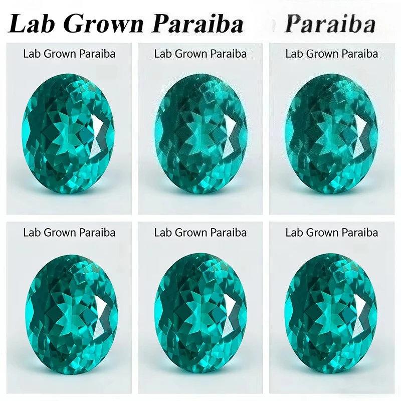 Paraiba lab Grown Gemstone Charm Gemstone  for DIY Advanced Jewelry