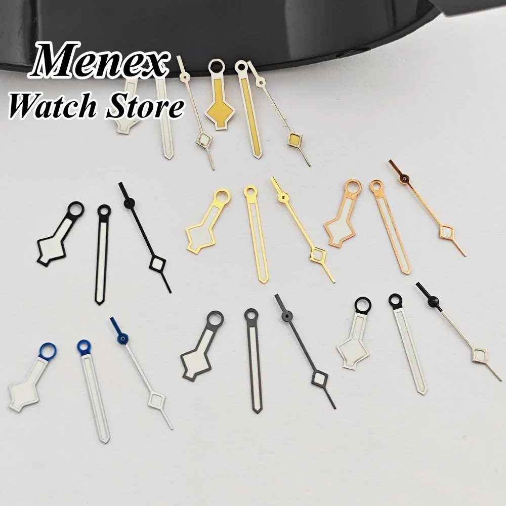 Snowflake Luminous Watch Hands Set Multiple Colors Fit NH35 NH36 PT5000 ST2130 Miyota Mechanical Movement Watch Mod Repair Parts