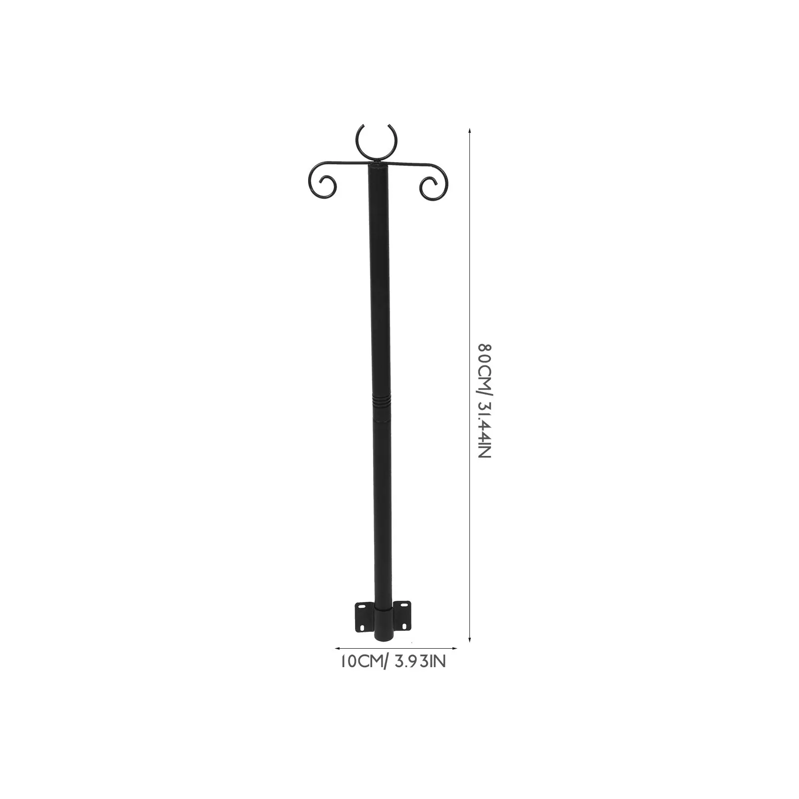 2Sets Outdoor String Light Poles Heavy Duty Support Poles for Hanging Lights Bird Feeders Easy Install Weather Resistant Yard