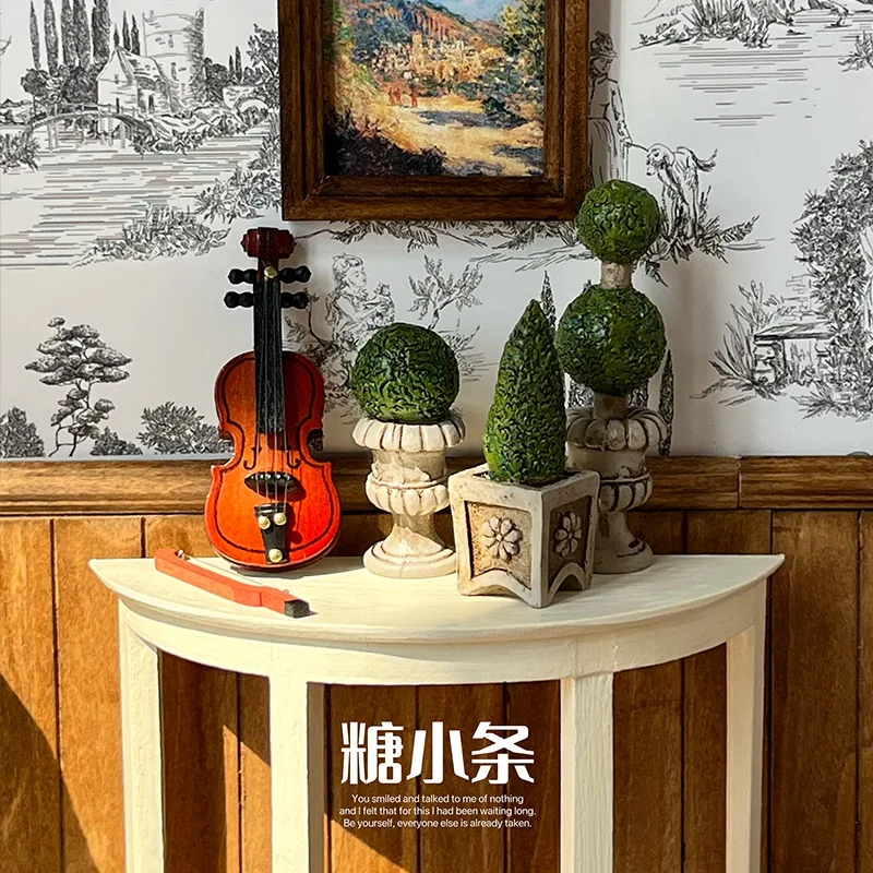 Bjd Ob11 Gsc Blyth Lol 미니 모델 인형 집 가구 액세서리 빈티지 식료품 점 토끼 꽃병 양고기 곰 고양이 개 물고기 탱크