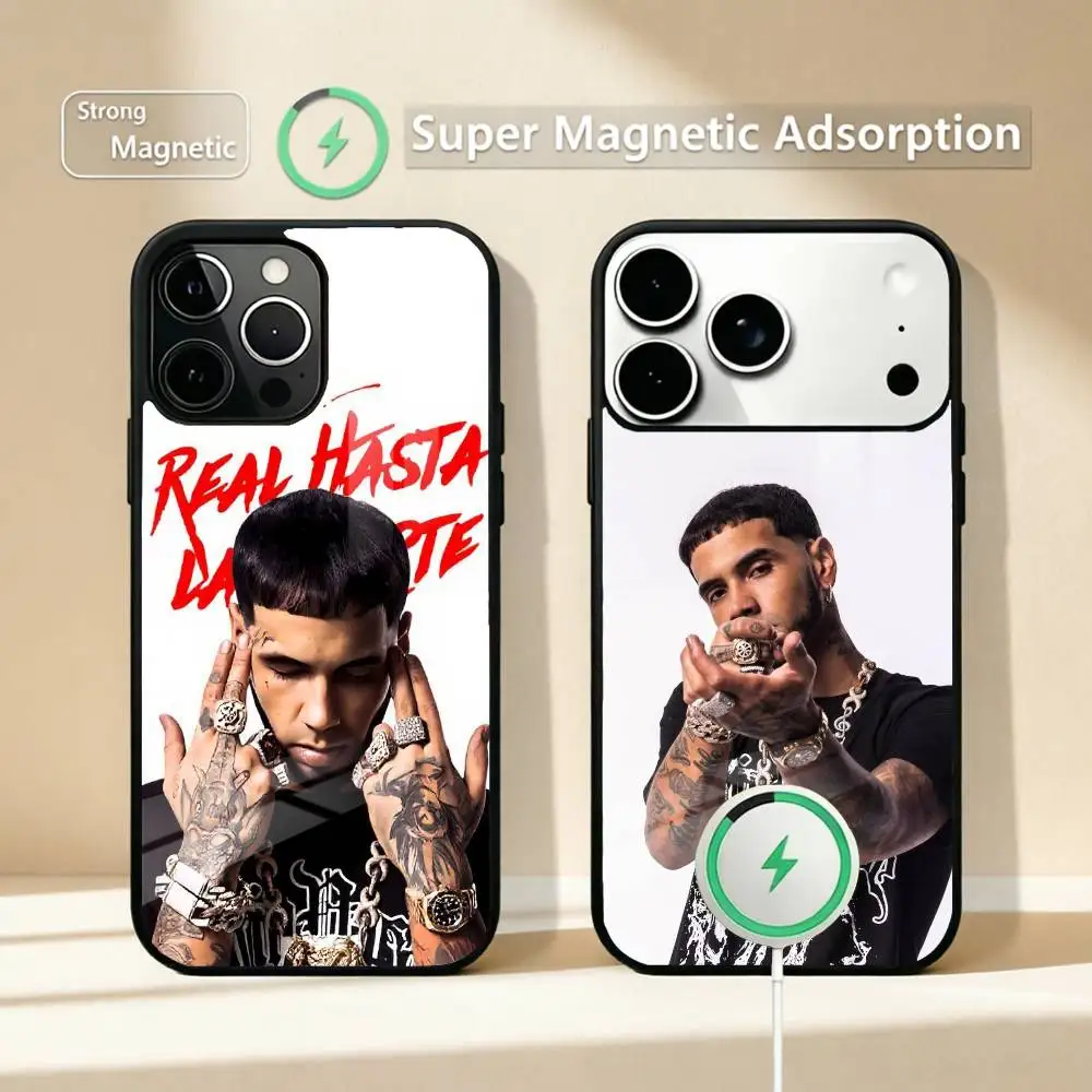 

Rapper Anuel AA Real Hasta La Muerte Phone Case For iPhone17,16,15,14,13,12,Plus,Pro Compatible with magnetic wireless charging