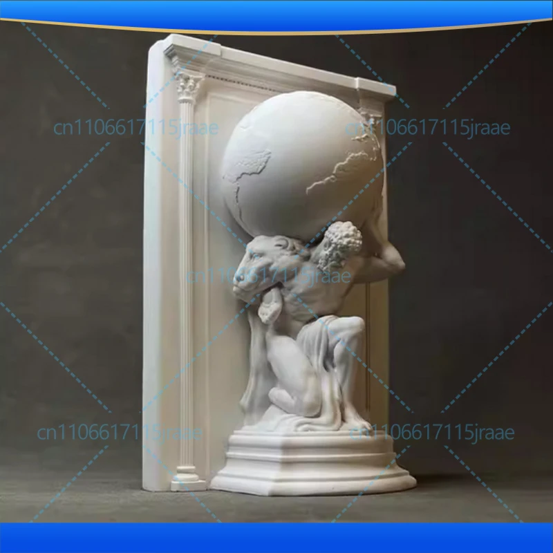 Hercules Mythical Figures Plaster Statue Desk Decoration Ornaments Creative Artwork Characters Sculpture Room Aesthetic Decor