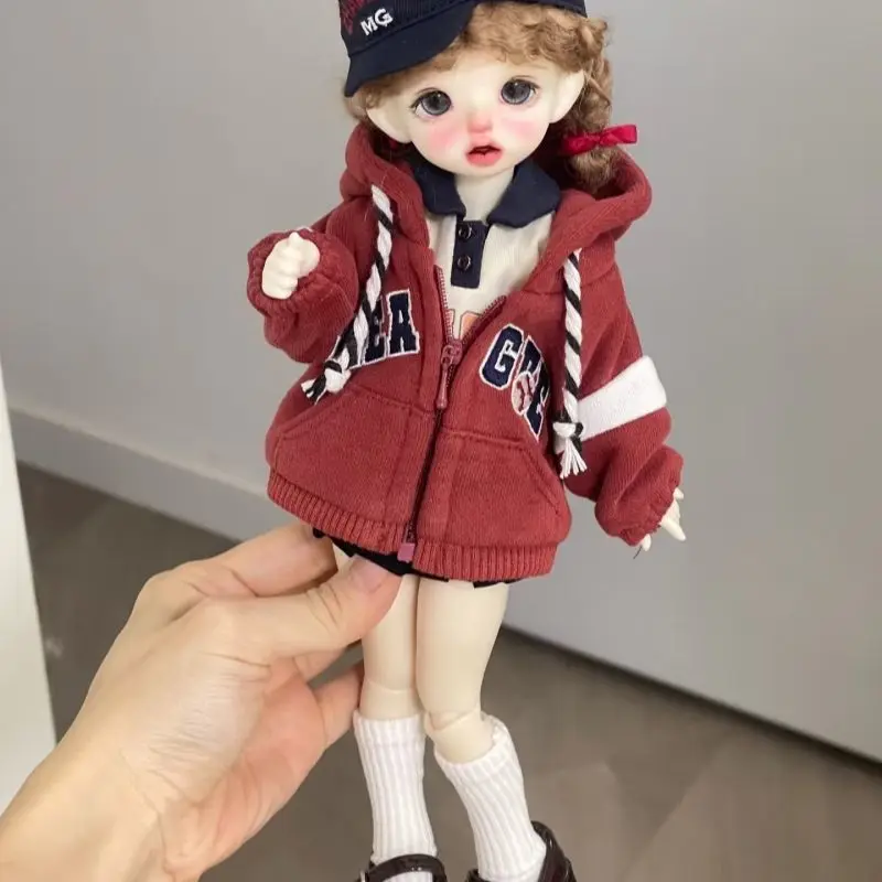 1/6 Doll's Clothes Suit for 30cm Bjd Doll Casual Versatile Sportswear Girl Toys Dress Up Play House Doll Accessories, No Doll