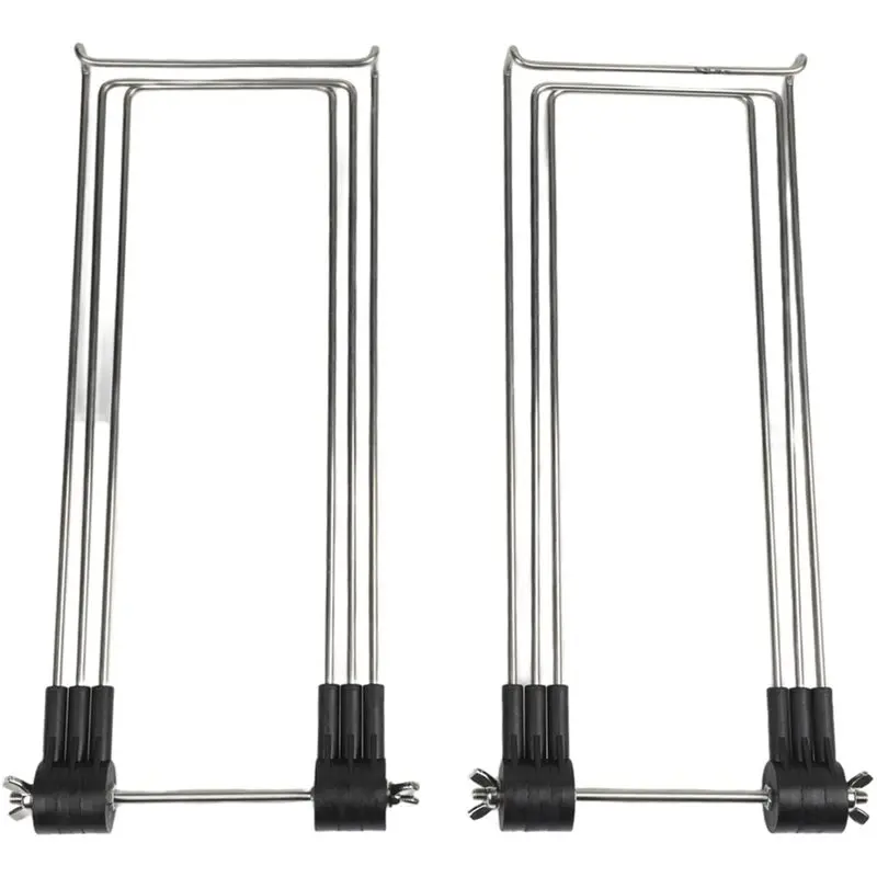 B23B For RV For Boat Compatible Solar Panel Stand Adjustable Pivot Mechanism Stainless Steel Construction Bracket For Camping