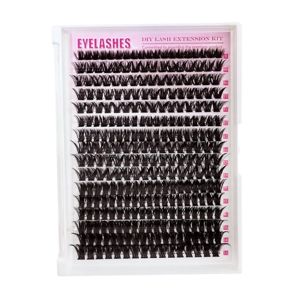 Natural Look False Eyelashes Wispy Style Bond and Seal 3D Faux Mink Lash Cluster Design Eye Makeup Tools Eye Lash Extension view 5