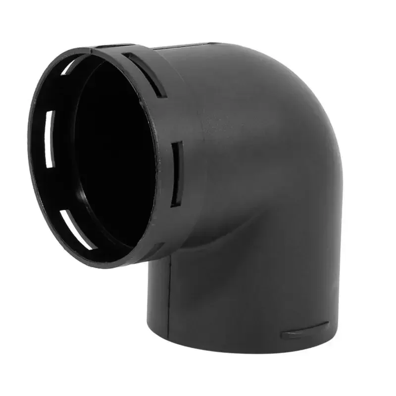 60mm Car Heater Warm Air Ducting Pipe Elbow Outlet Connector Black Plastic Air Ducting Pipe Elbow Outle