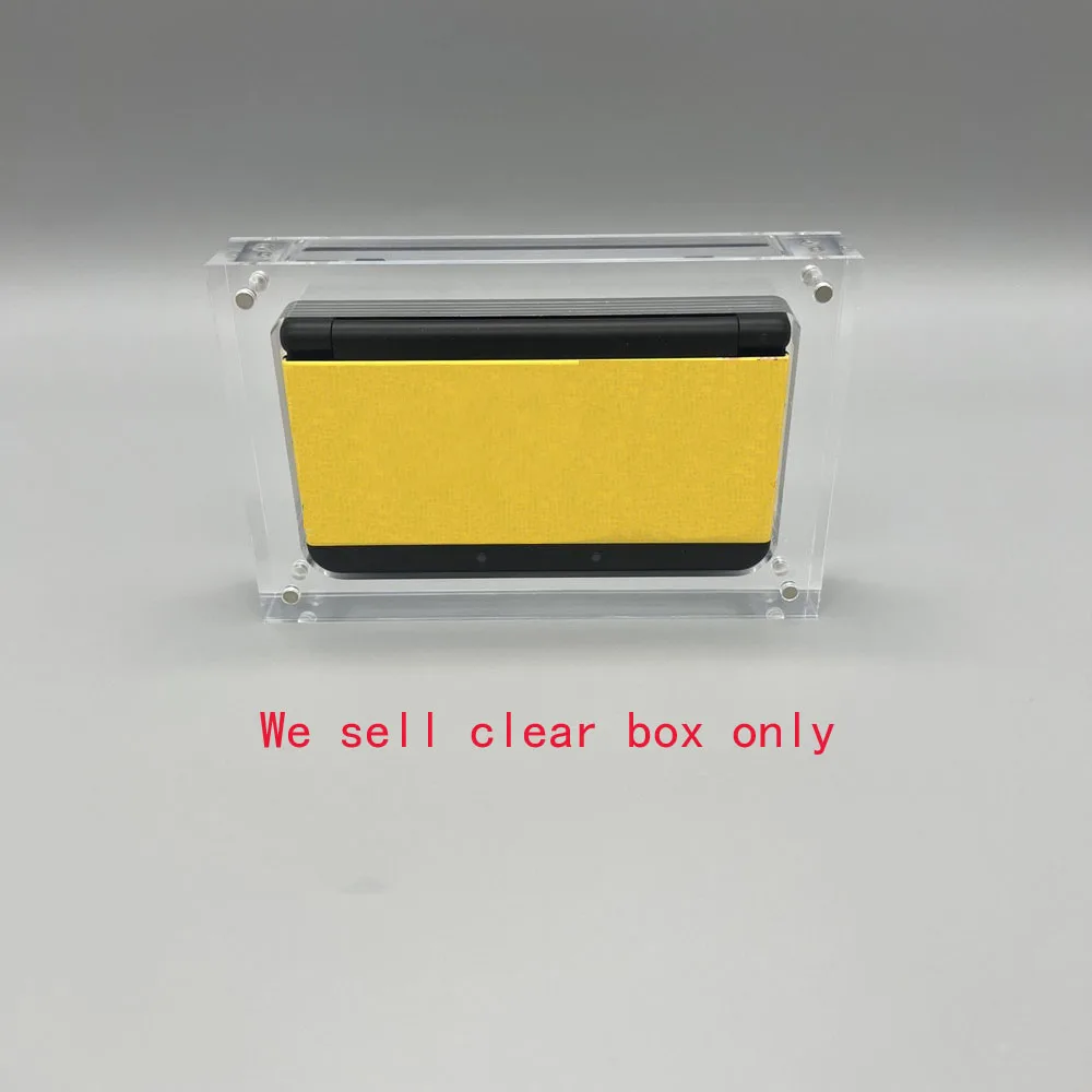 30Pieces High Transparent  Acrylic Protective Box For New 3DS  Display Case Storage Shell With Magnetic Cover Clear Box