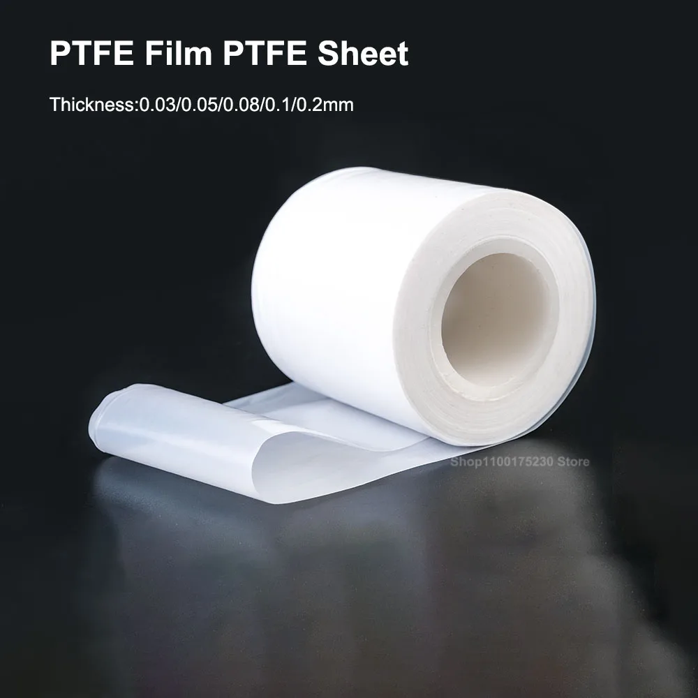 

PTFE Film PTFE Sheet Thick 0.03/0.05/0.08/0.1/0.2mm High Temperature Corrosion Resistance Insulation