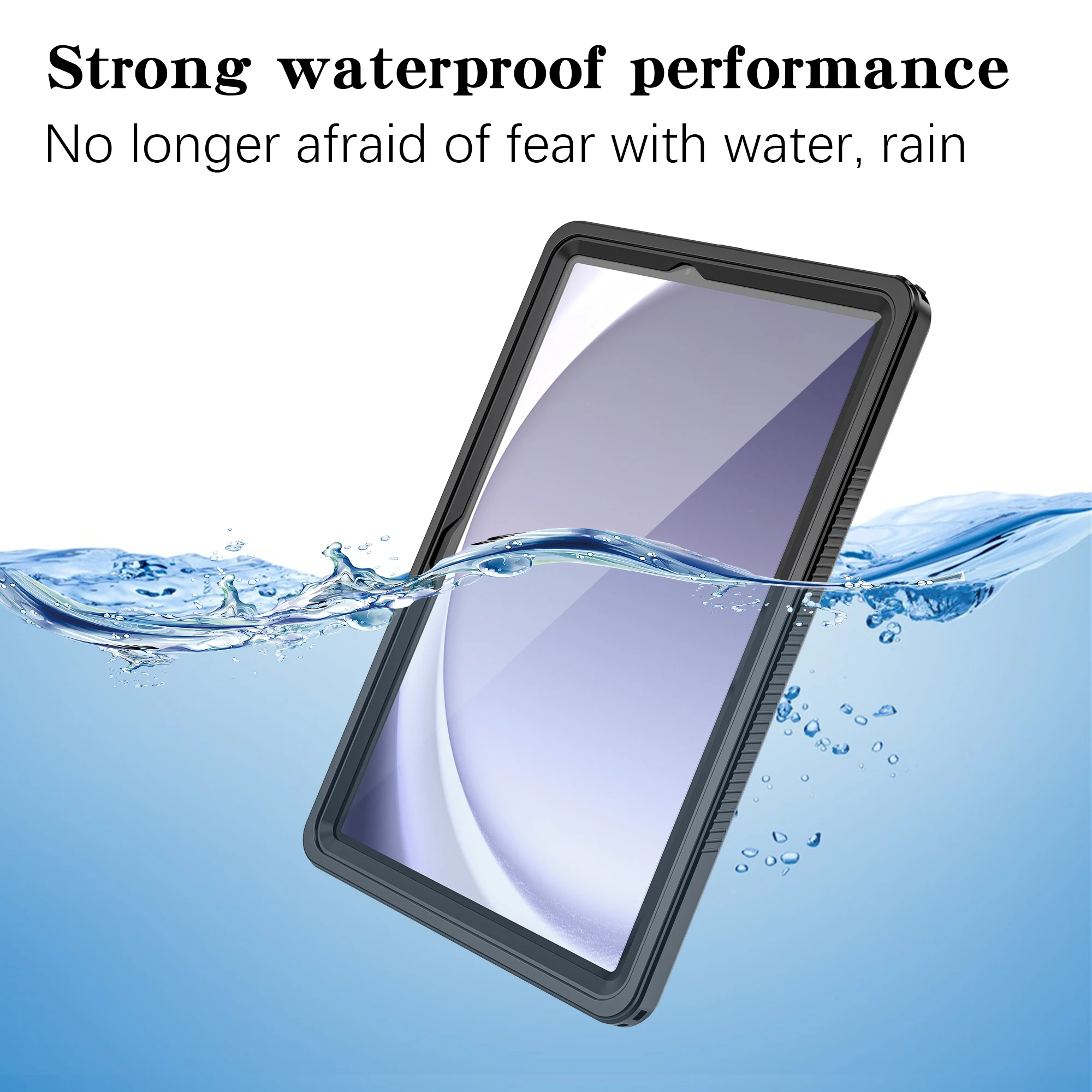 Waterproof Tablet Case for Samsung Galaxy Tab A9 Plus 11 inch X210 X216 Diving Swim Underwater Outdoor Sports Shockproof Cover