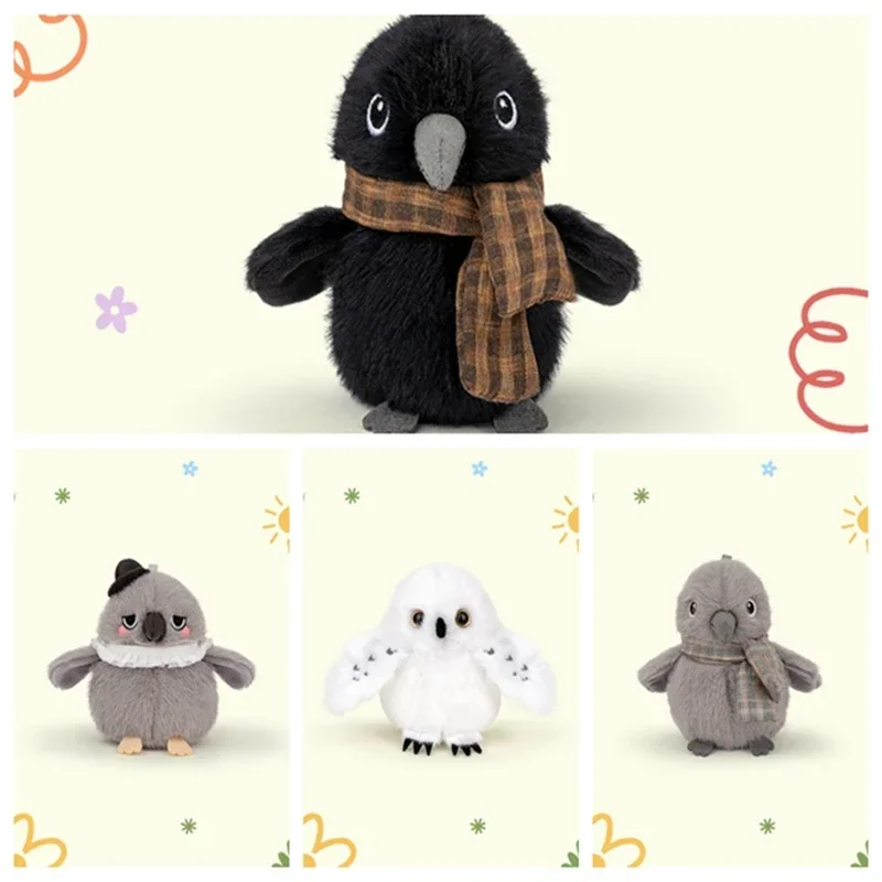 Delicados y lindos Mini hombro de pie mascota pájaro juguetes de peluche esponjoso bonito corvo búho juguetes divertido juguete/colgante para niños