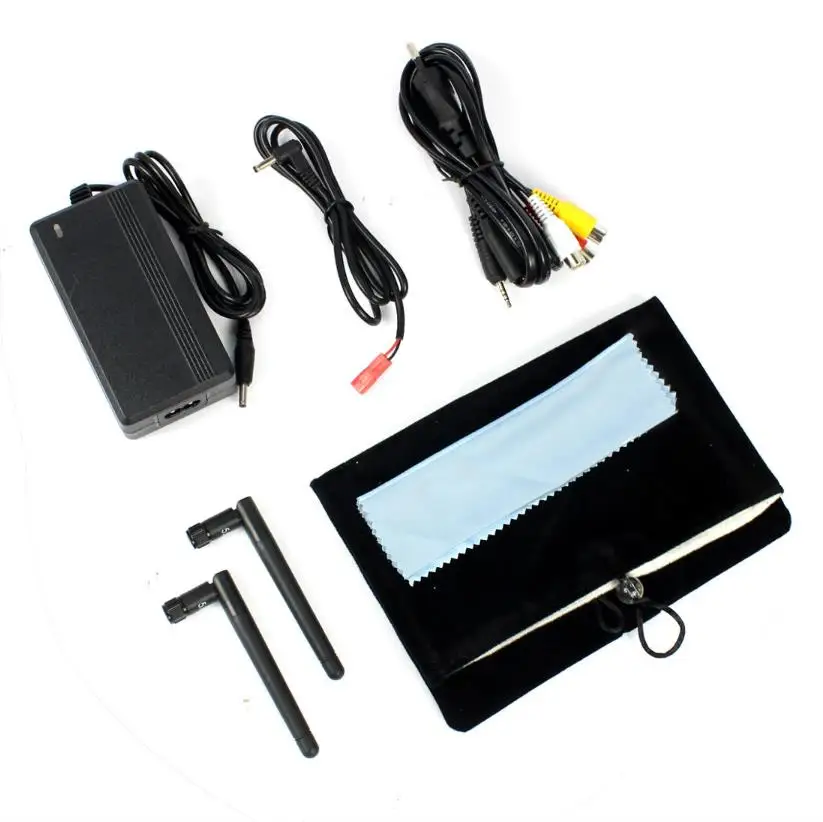 

LCD5802D LCD5802S 5802 5.8G 40CH 7 Inch Raceband FPV Monitor 800x480 With DVR Build-in Battery Video Screen For FPV Multicopte