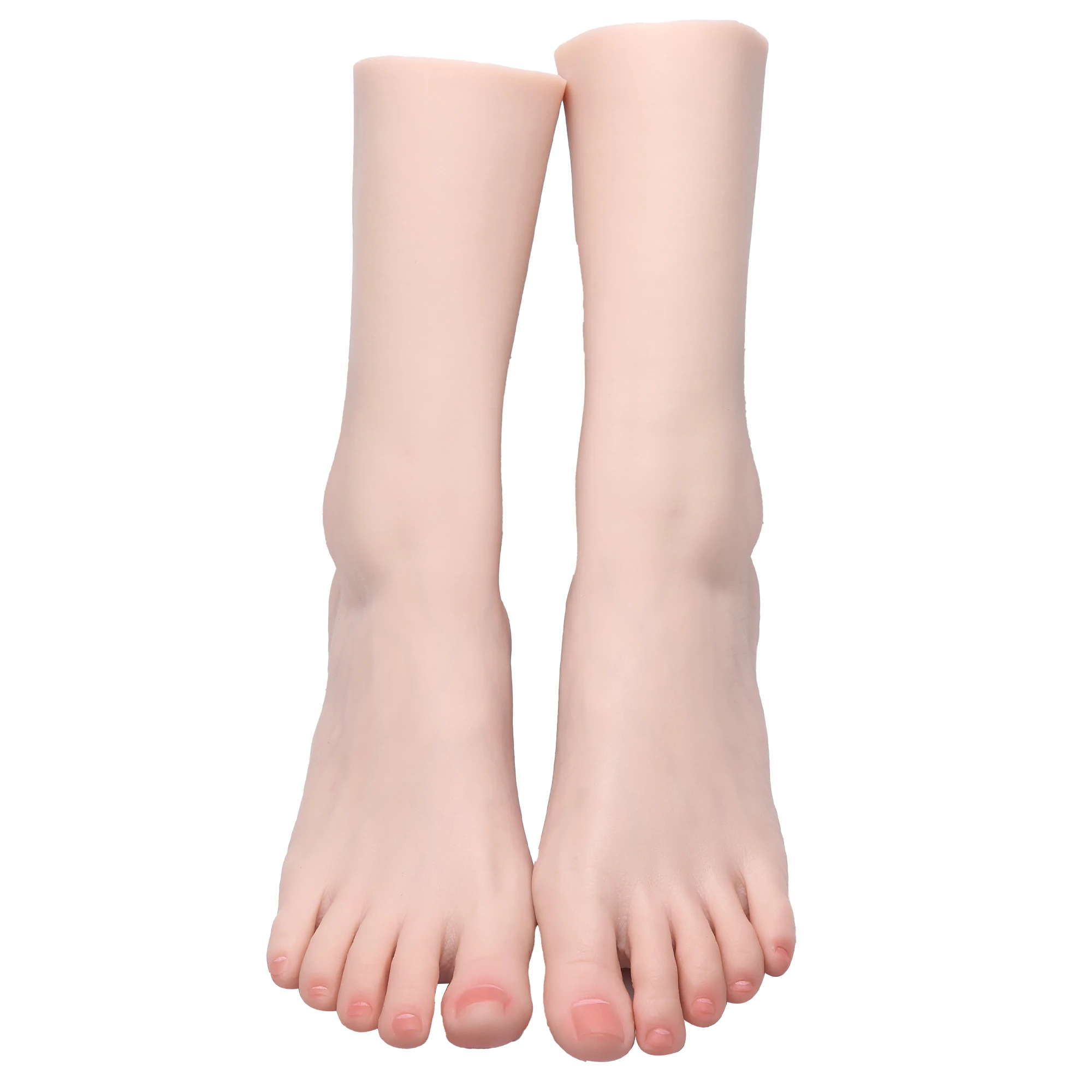 Sexy Foot Model Adult Female Shooting Props Foot Fetish Simulation Liquid Silicone Soft Soles Bare Toes ZISHINE TGJ40