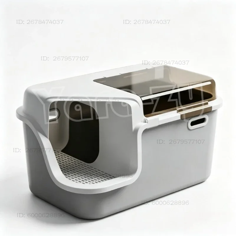 corridor-full-enclosed-cat-litter-box-flip-lid-high-wall-anti-splash-deodorizing-odor-block-large-cat-potty-toilet-box