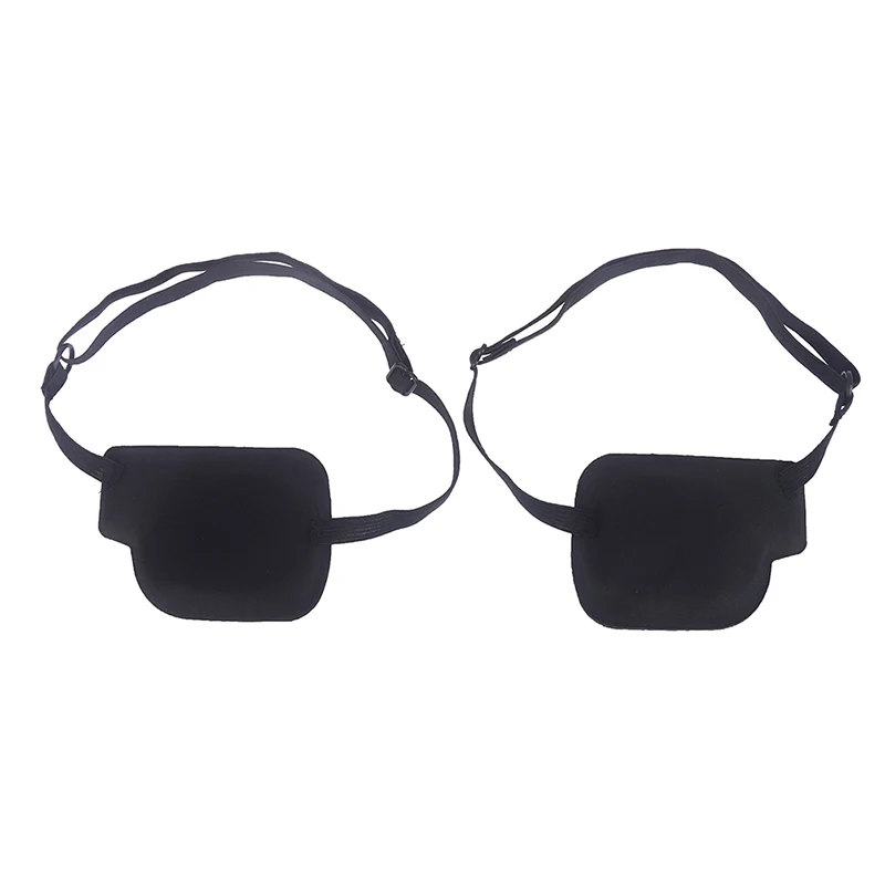 Eye Patch Unisex Black Single Eyepatch Washable Adjustable Blindfold